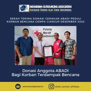 ABADI Serahkan Bantuan untuk Korban Gempa Cianjur melalui PMI Pusat